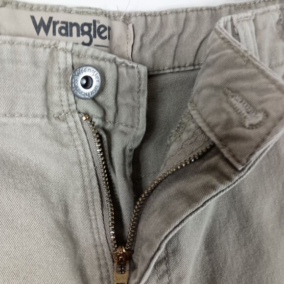 Wrangler Mens Double Utility Cargo Pants Size 34 x 30 Khaki Outdoor Workwear - Picture 11 of 11